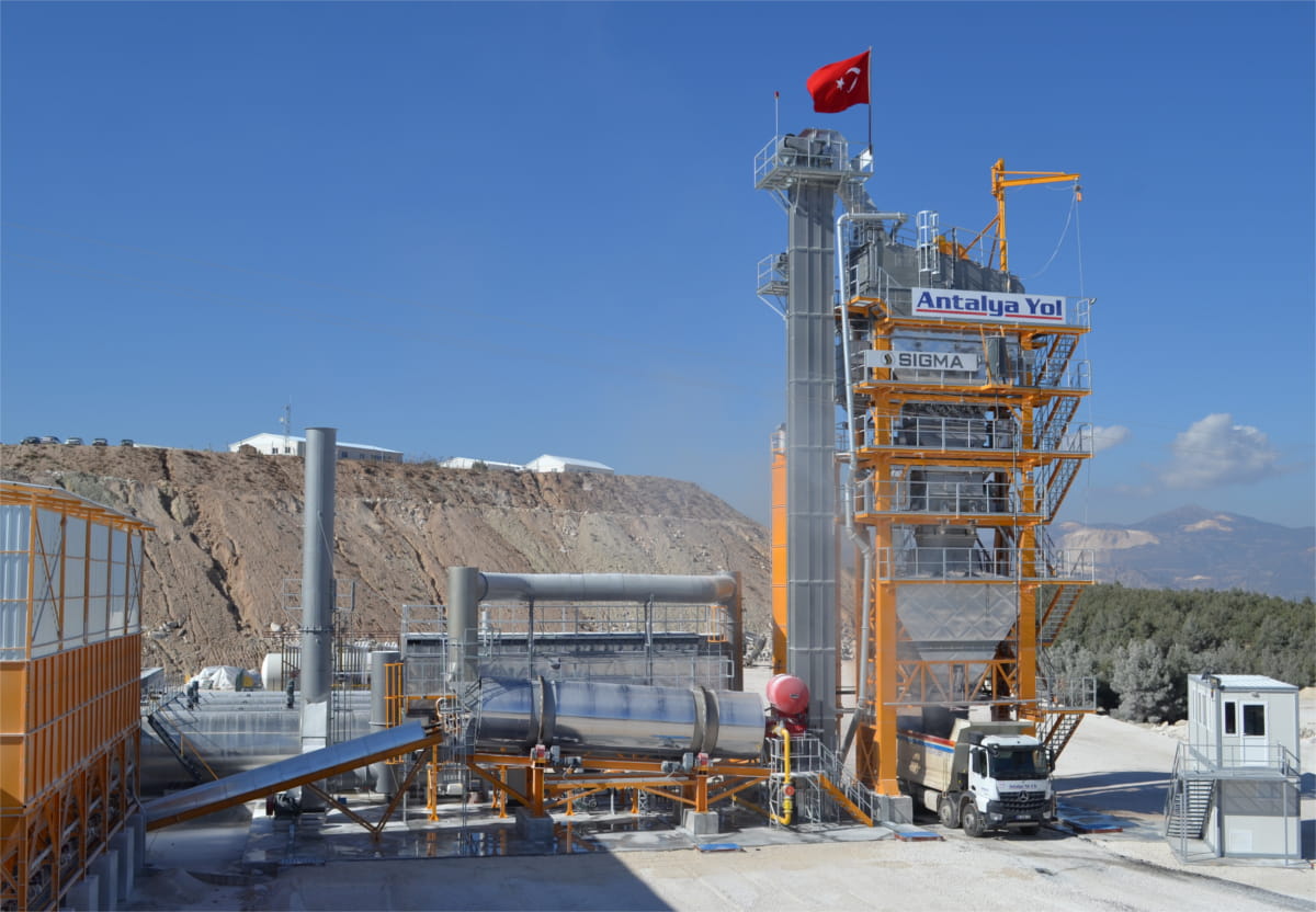 240 t/h Sigma asphalt plant in Burdur / Turkiye
