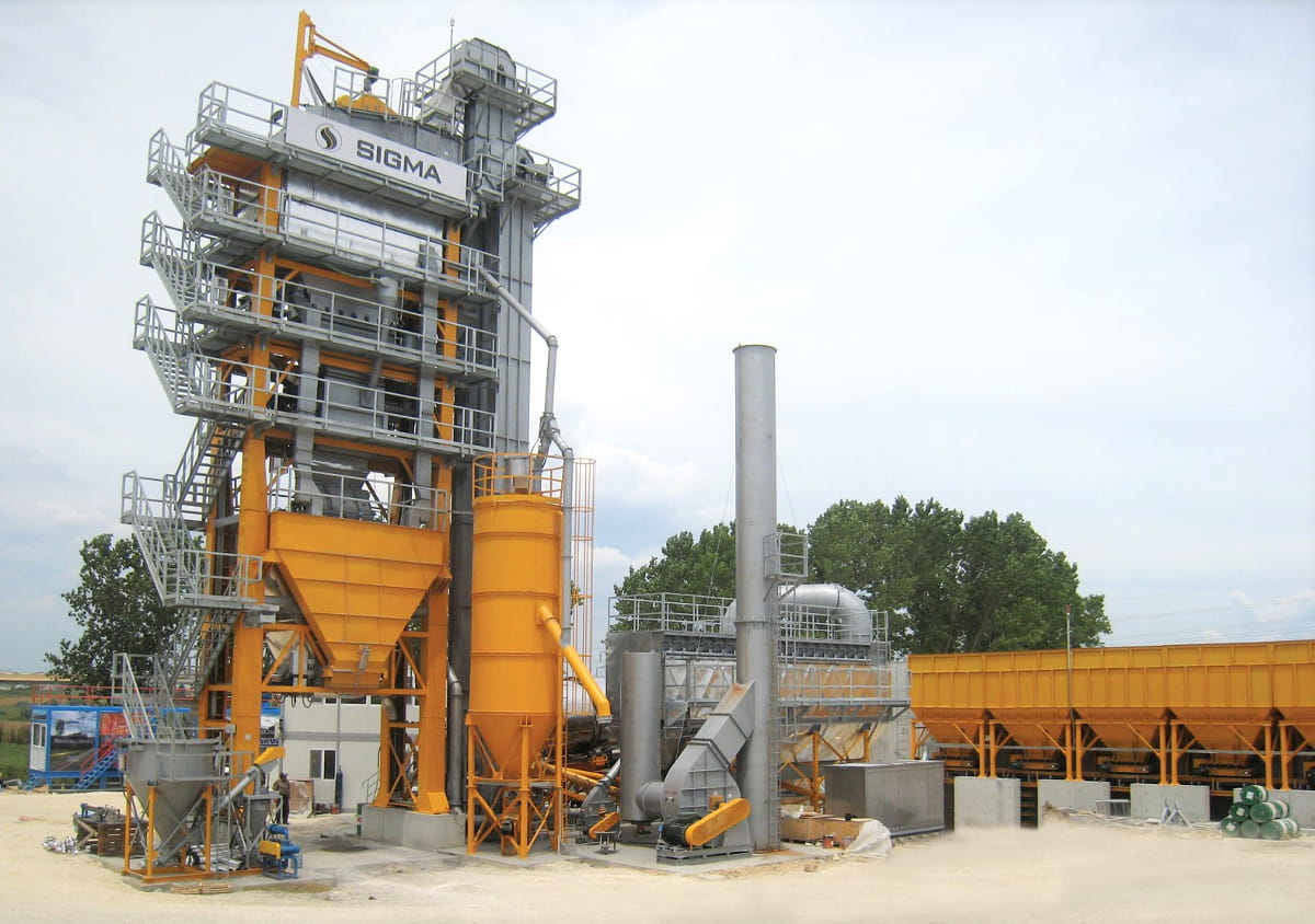 240 t/h Sigma asphalt plant in Istanbul