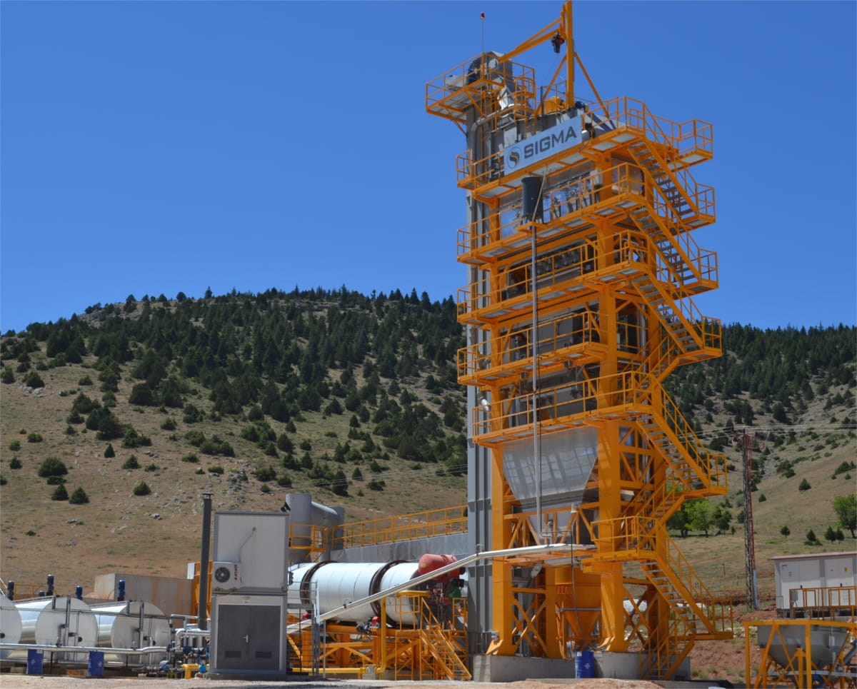 240 t/h Sigma asphalt plant in Maras / Turkiye