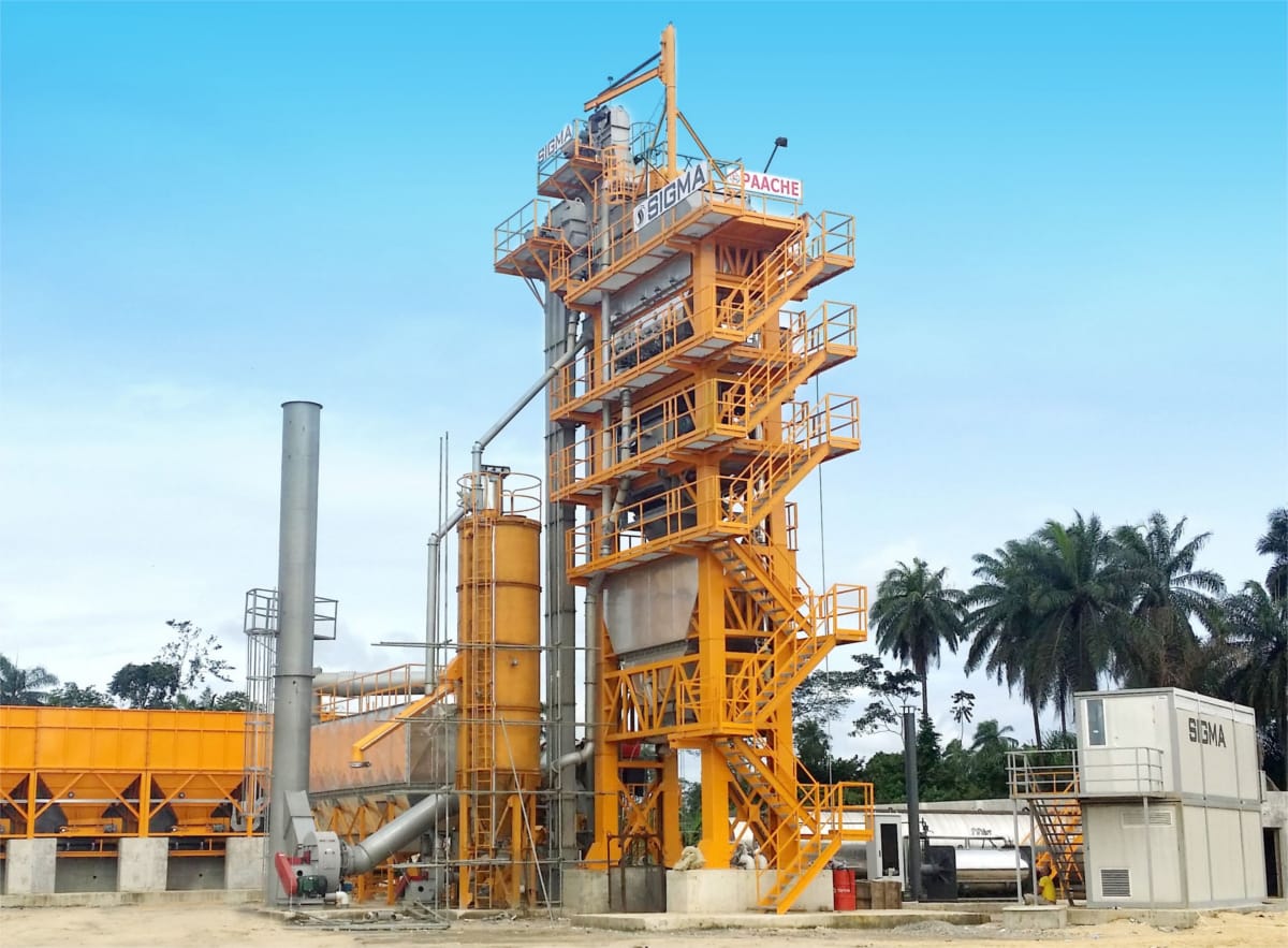 120 t/h Sigma asphalt plant in Nigeria