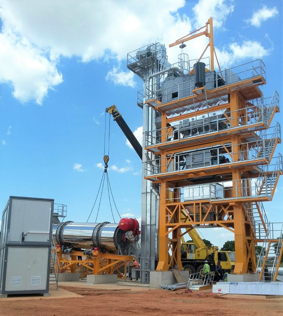 140 t/h Sigma asphalt plant in Tanzania