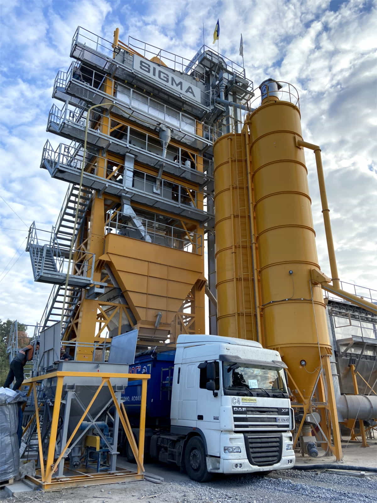 240 t/h Sigma asphalt plant in Ukraine